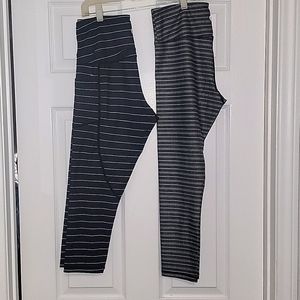 Zyia *** lot of 2*** both size 8-10 * capri leggings* gently used still EC